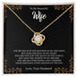 To My Beautiful Wife | You Are My Everything - Love Knot Necklace